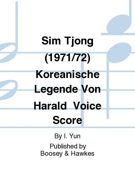 Sim Tjong (1971/72) Koreanische Legende Von Harald Voice Score