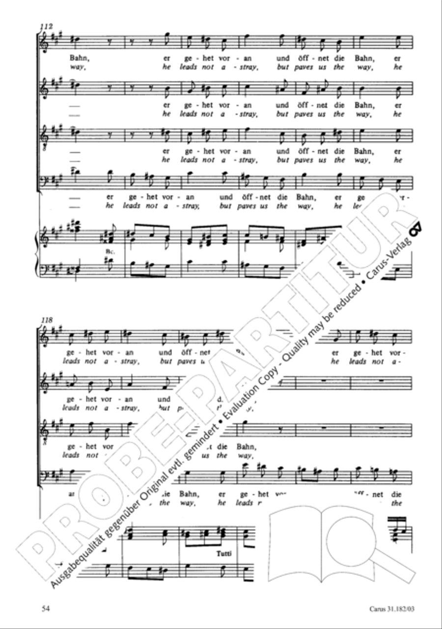 Himmelskonig, sei willkommen (King of heaven, be most welcome) ATB scores gallery preview page 54