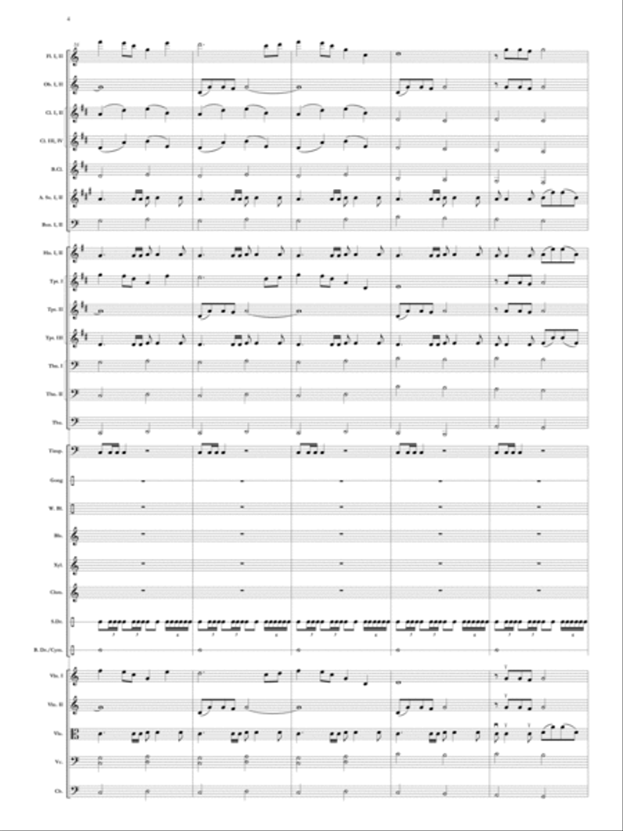 Elegy for Remembrance (September 11, 2001) Orchestra scores gallery preview page 5