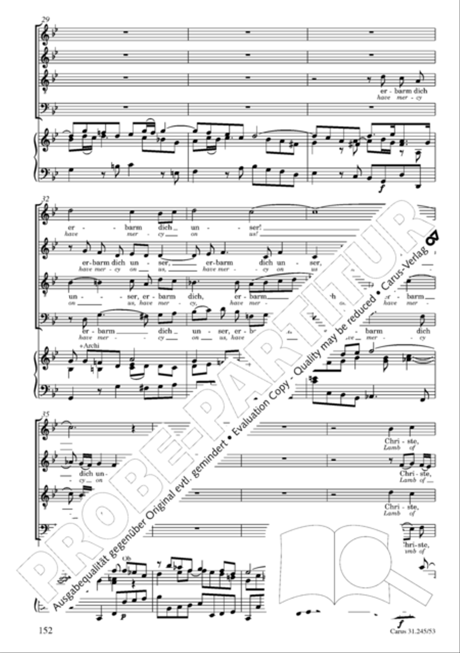 St. John Passion (Johannes-Passion) 4-Part scores gallery preview page 153