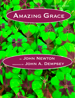 Book cover for Amazing Grace (Tenor Sax and Piano)