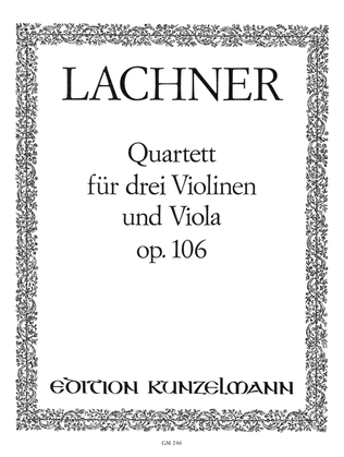 Book cover for Quartet for 3 violins and viola