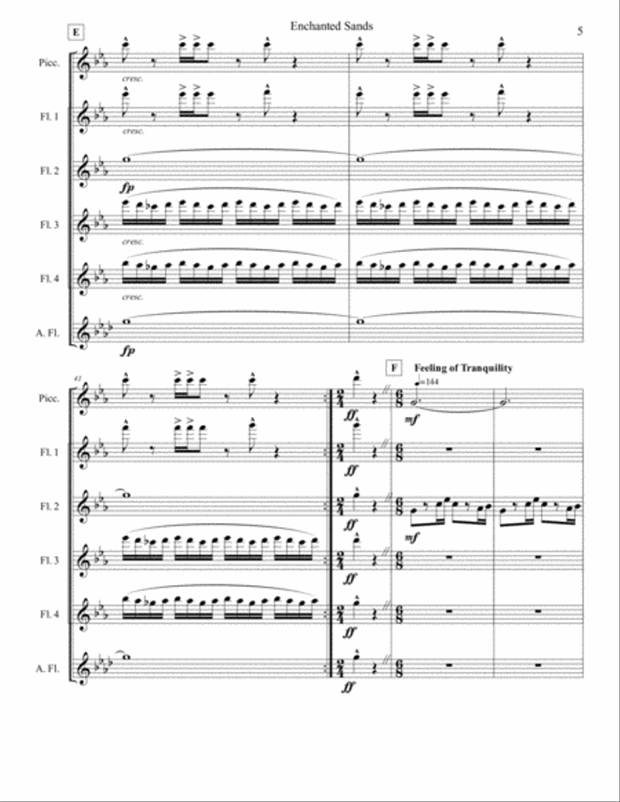 Encanted Sands Woodwind Ensemble scores gallery preview page 5