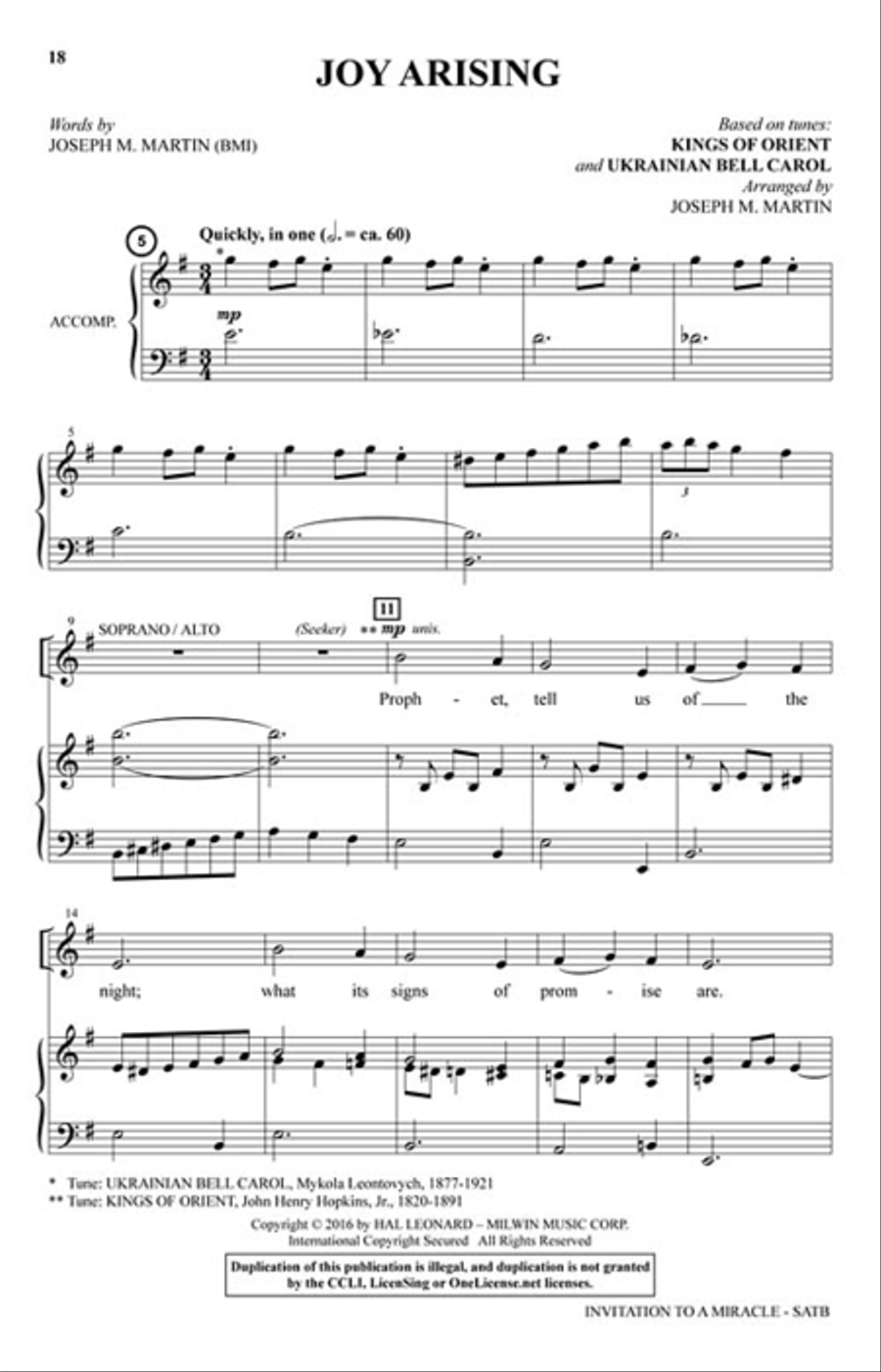 Invitation to a Miracle Invitation to a Miracle Choir scores gallery preview page 3