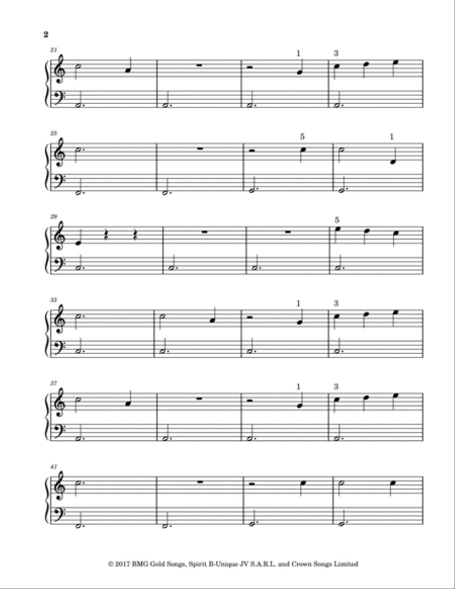 You Are The Reason Piano Method scores gallery preview page 3