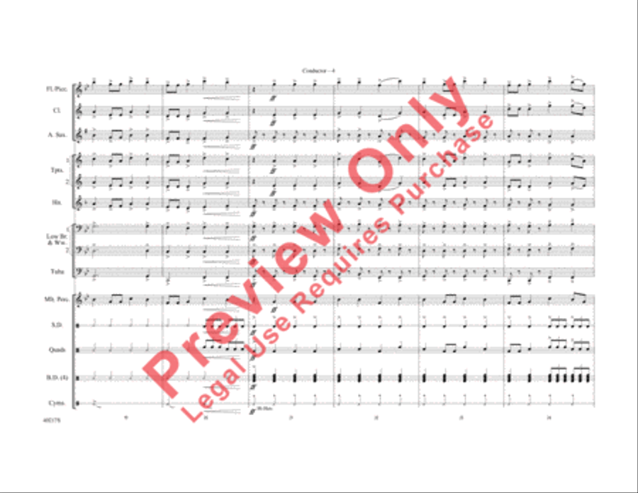 Right Round Marching Band scores gallery preview page 5