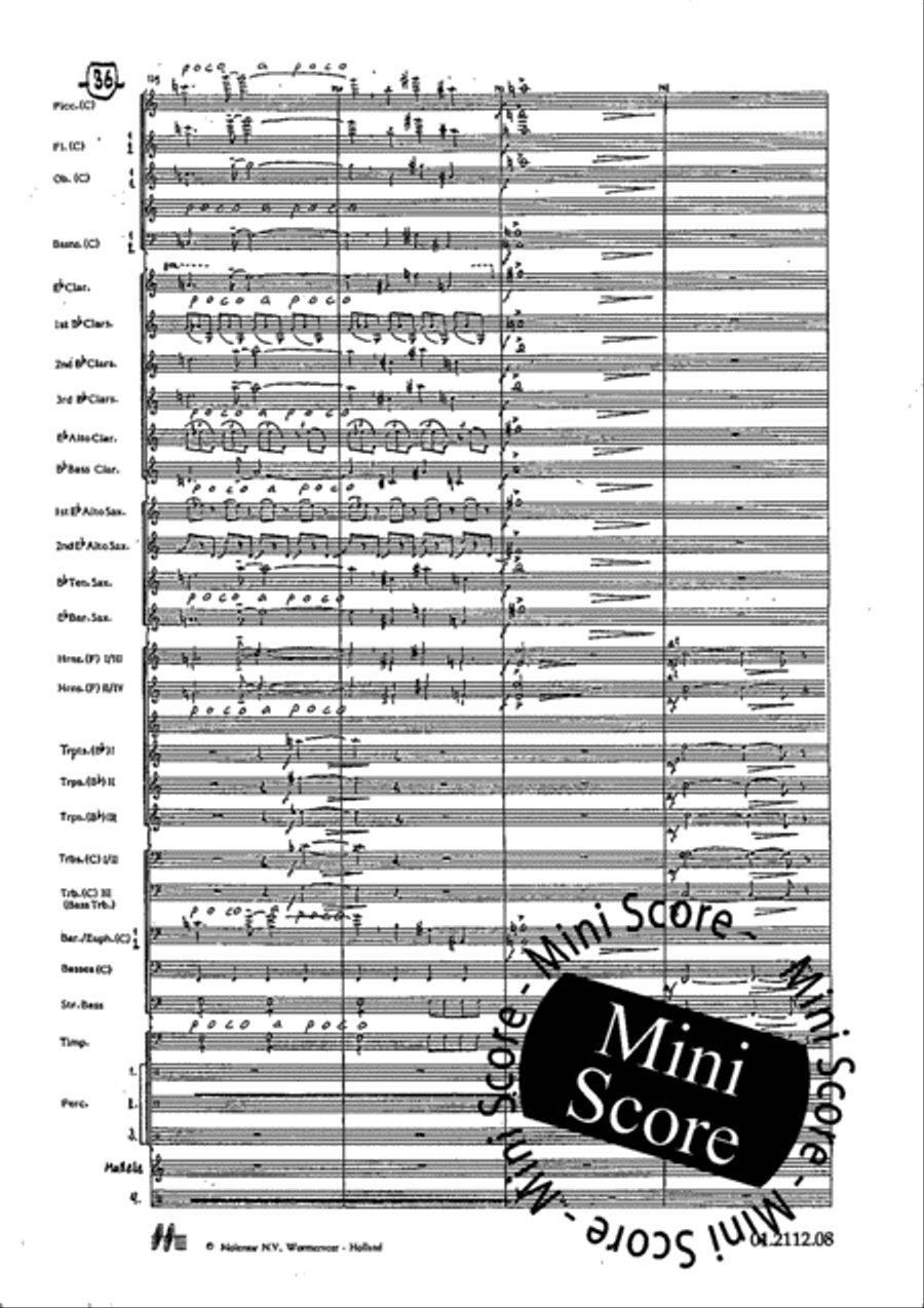 Tre Dodecapricci Concert Band scores gallery preview page 42