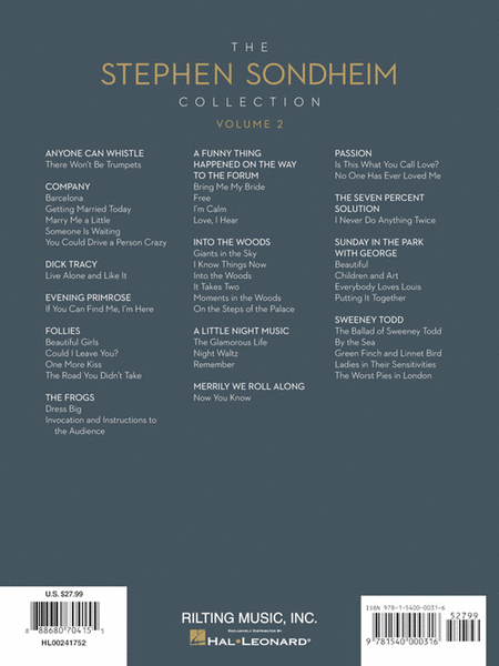The Stephen Sondheim Collection - Volume 2