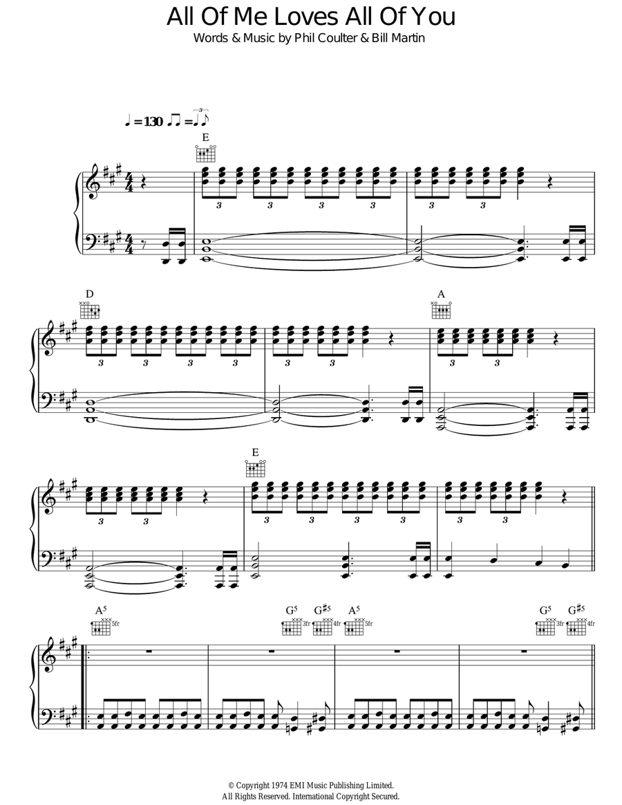 All Of Me Loves All Of You Acoustic Guitar scores gallery preview page 1