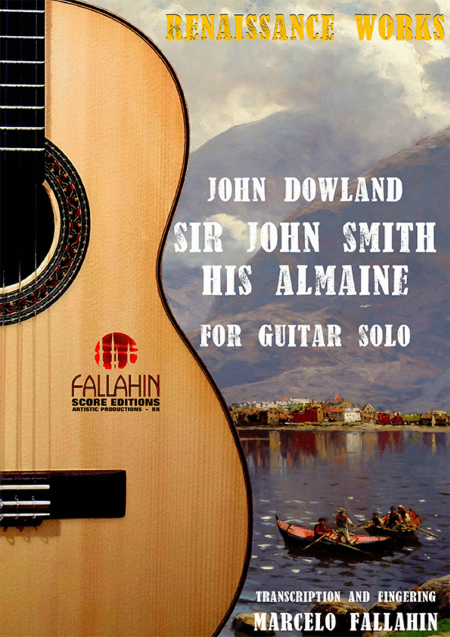 SIR JOHN SMITH HIS ALMAINE - JOHN DOWLAND - FOR GUITAR SOLO Acoustic Guitar scores gallery preview page 1