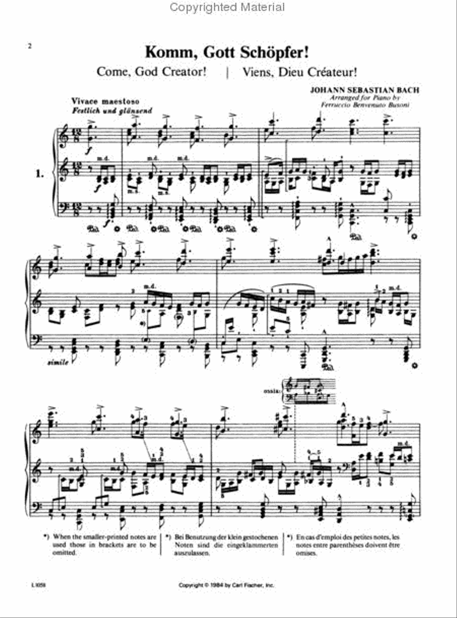 Organ Choral Preludes - Book 1