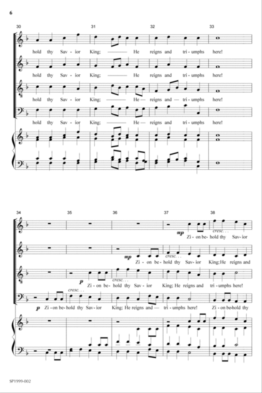 How Beauteous Are Their Feet Choir scores gallery preview page 5