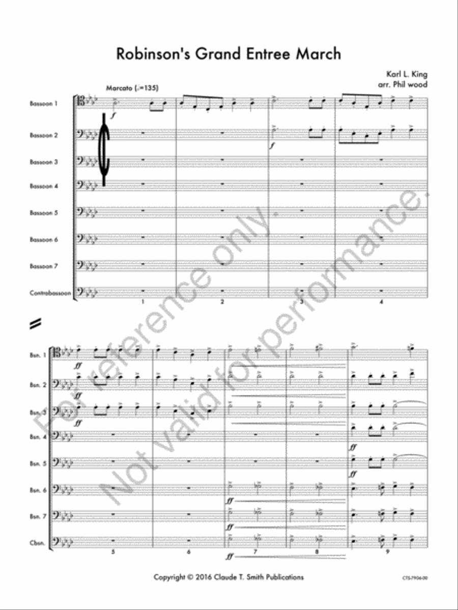 Robinson's Grand Entrée Bassoon scores gallery preview page 2