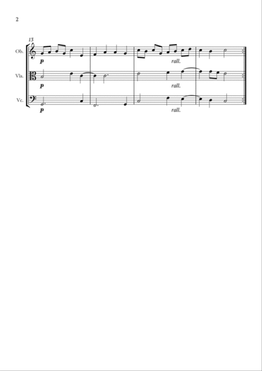 Christ the Lord is Risen Today Oboe scores gallery preview page 2