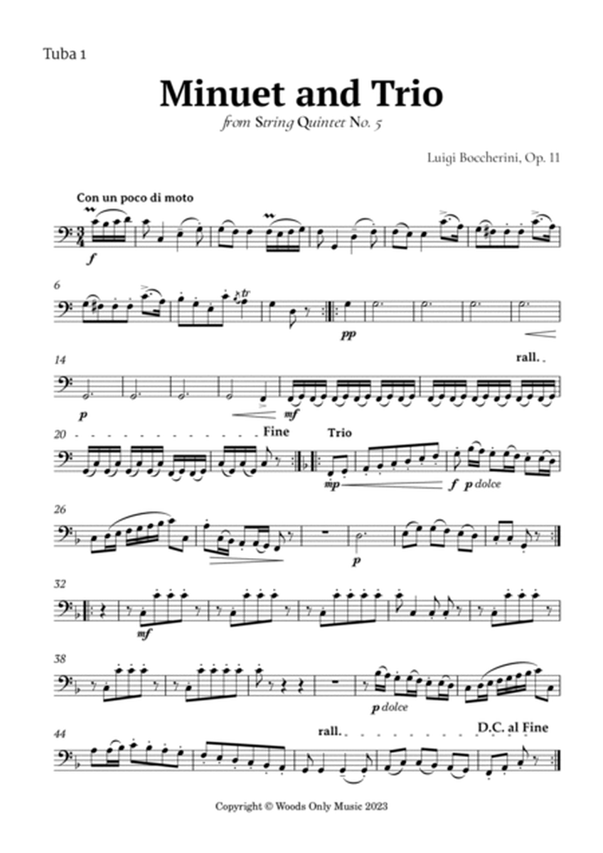 Minuet by Boccherini for Tuba Quintet image number null