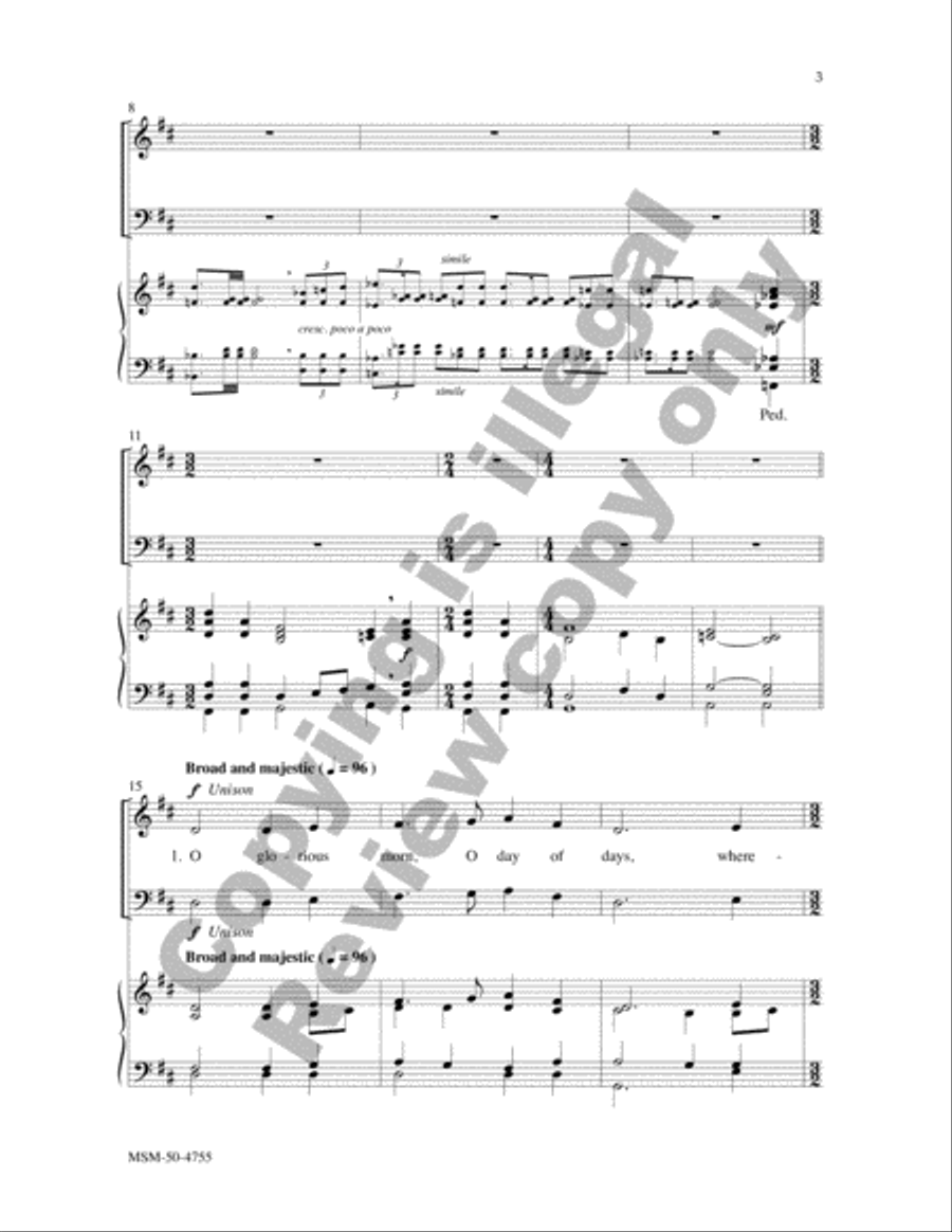 The Lord Is Risen Again 4-Part scores gallery preview page 3