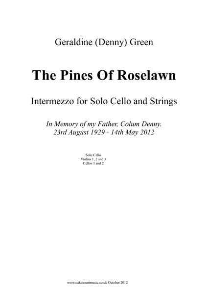 The Pines Of Roselawn, Intermezzo For Solo Cello and Strings (School Arrangement) image number null