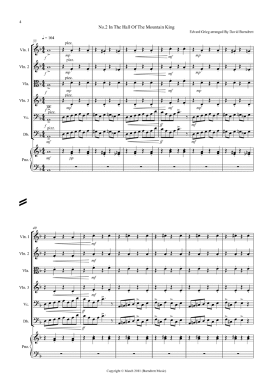 2 Classical Favourites for String Orchestra (volume one) String Orchestra scores gallery preview page 4