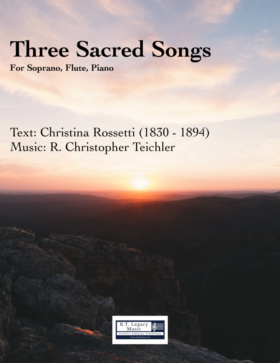 Three Sacred Songs (Soprano, Flute, Piano) Chamber Music scores gallery preview page 1