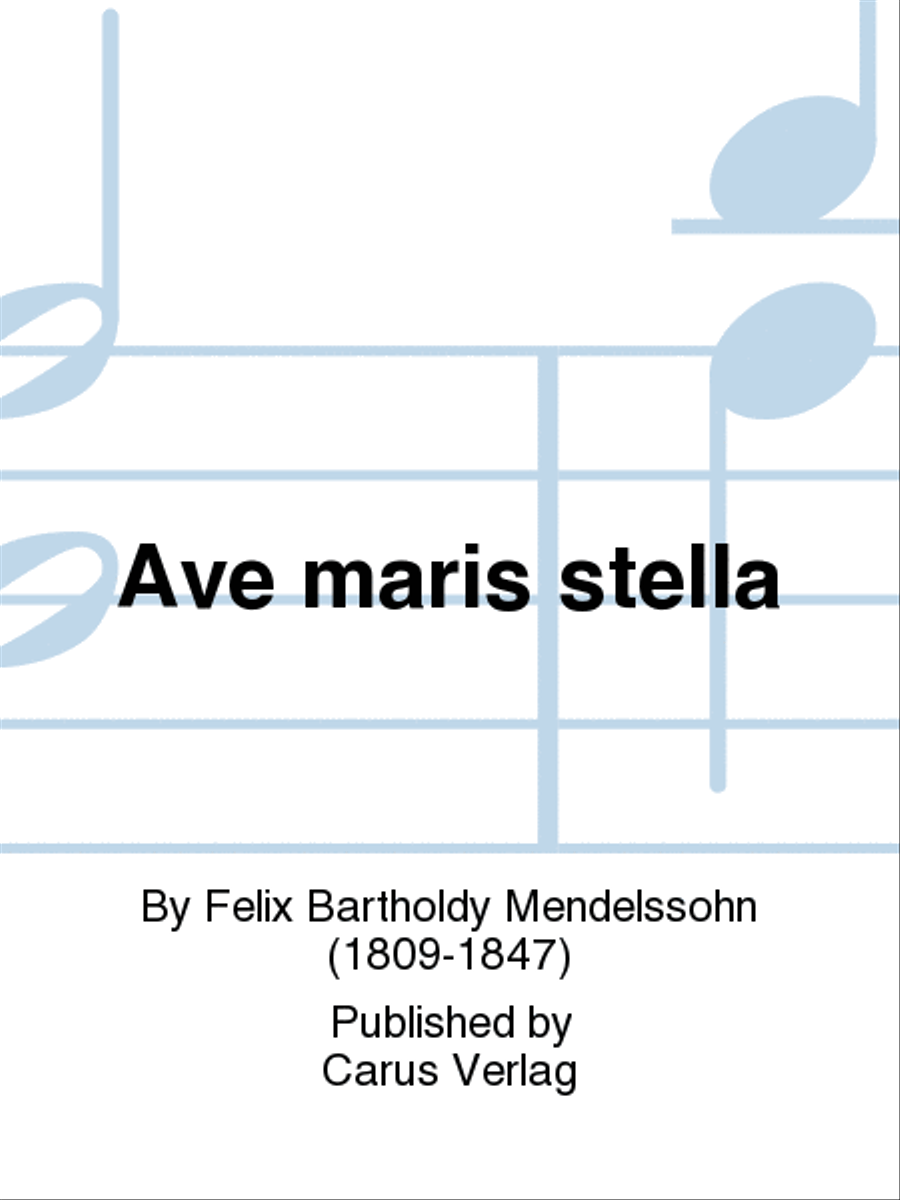 Ave maris stella (Ave maris stella (Ave, Stern der Meere)) Flute scores gallery preview page 1