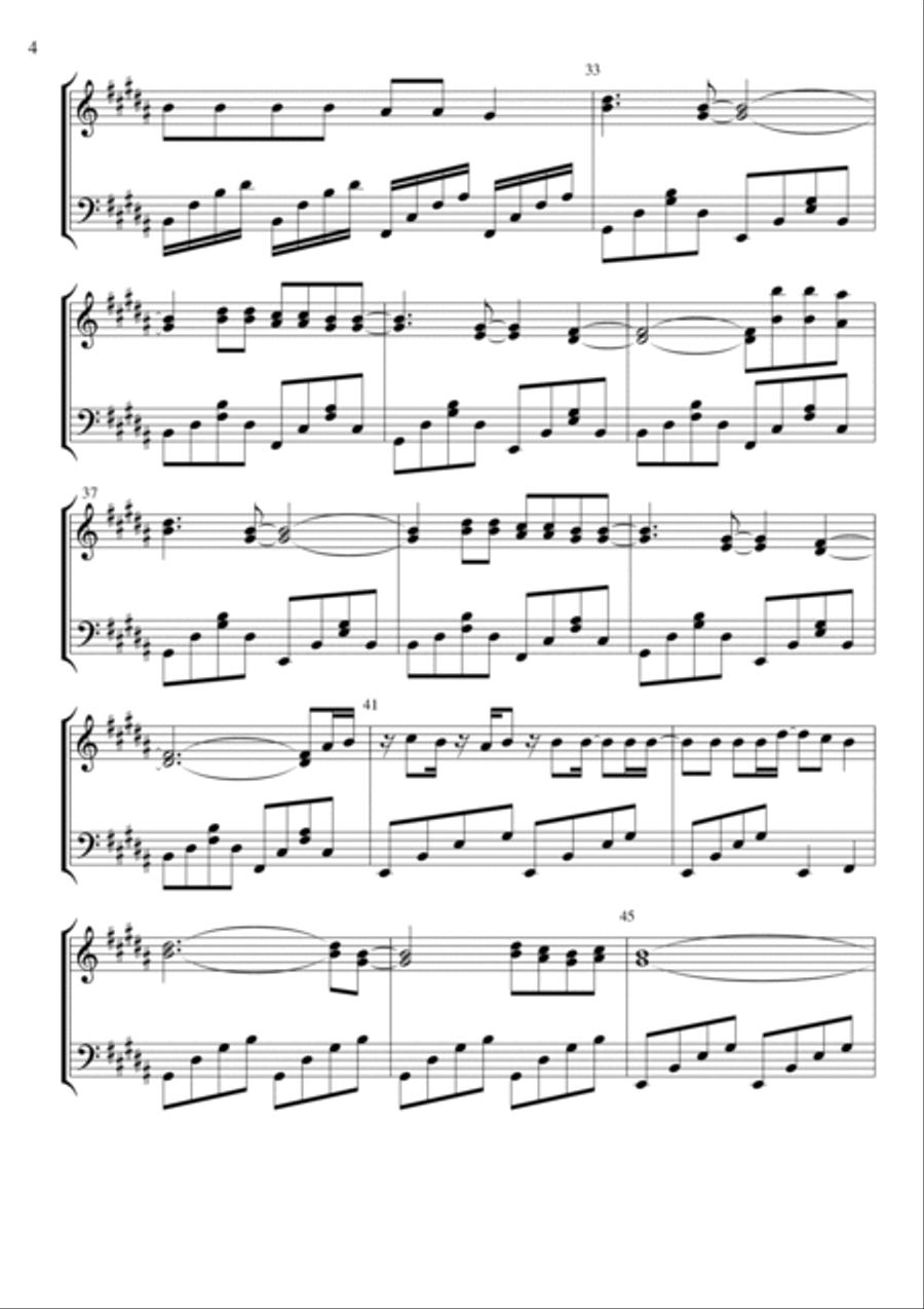 Snow (hey Oh) Piano Solo scores gallery preview page 4