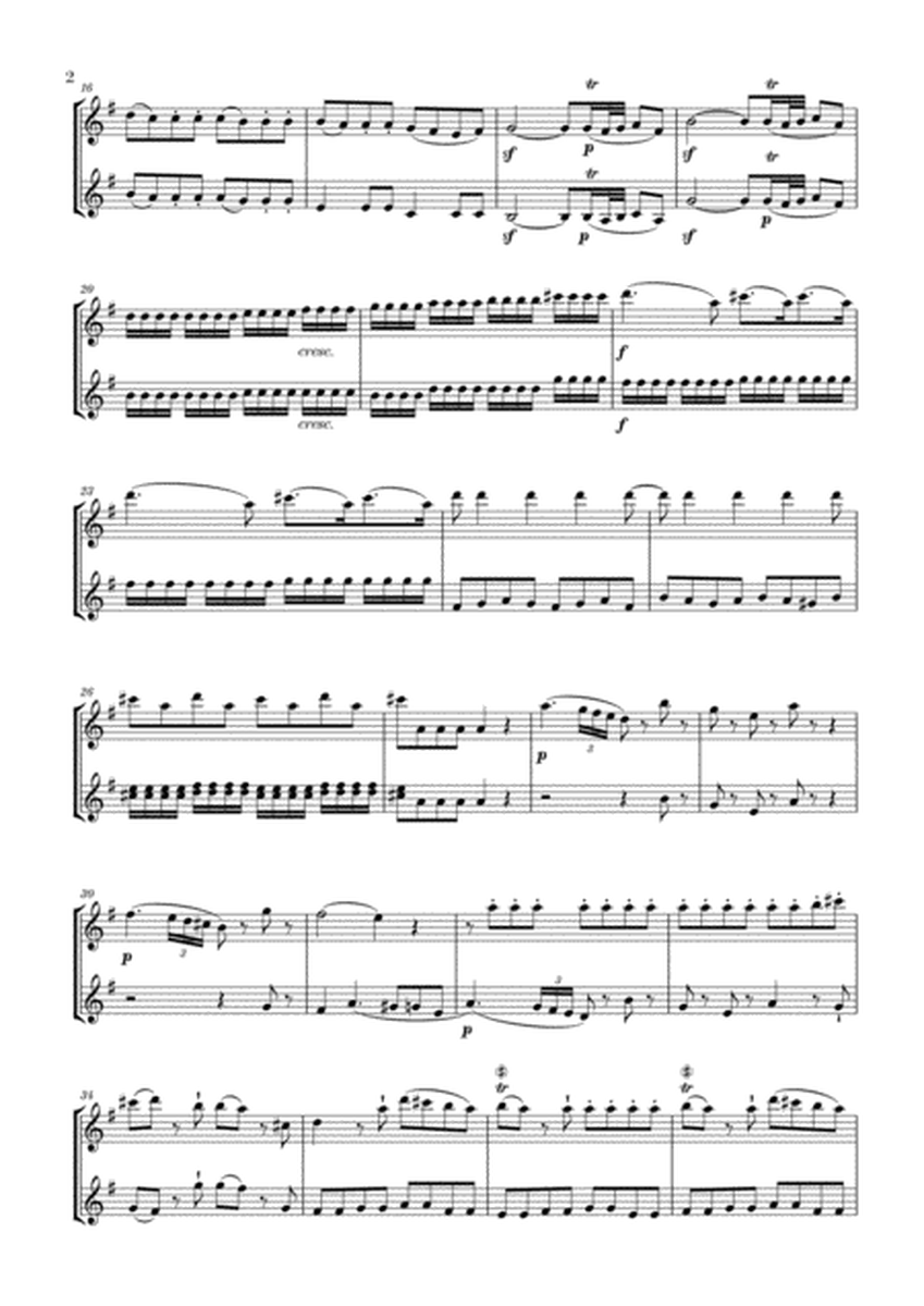 Eine Kleine Nachtmusik for Oboe and Violin image number null