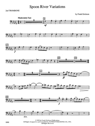 Spoon River Variations: 2nd Trombone