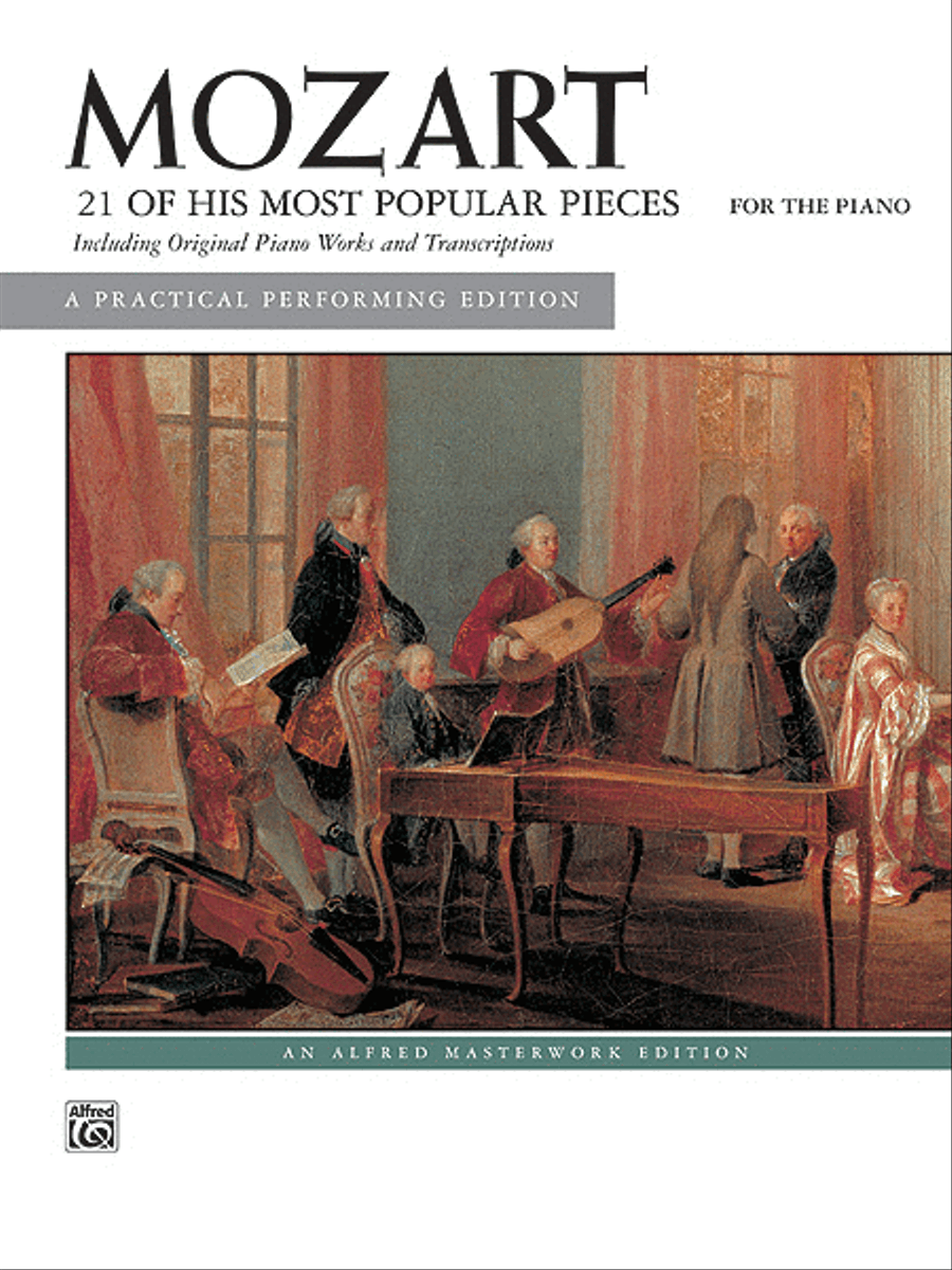 Mozart -- 21 of His Most Popular Pieces Piano Solo scores gallery preview page 1