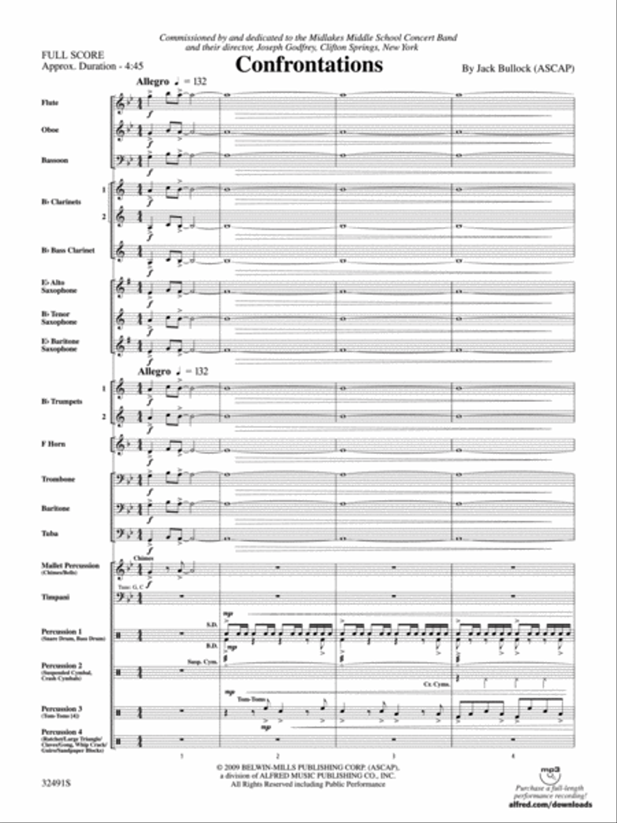 Confrontations Concert Band scores gallery preview page 2