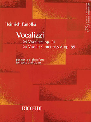 Book cover for 24 Vocalizzi, Op. 81 and 24 Vocalizzi Progressivi, Op. 85