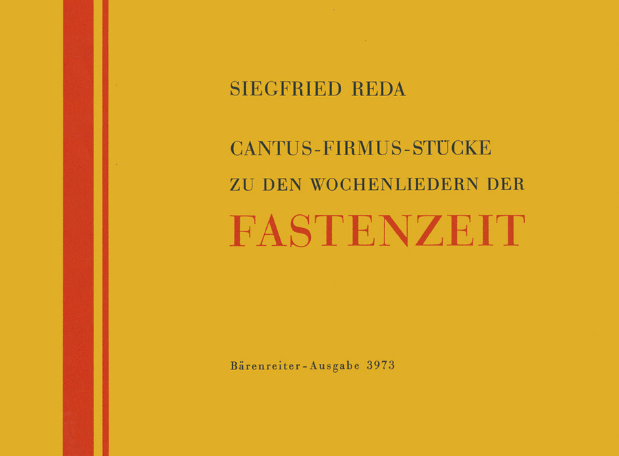 Cantus-firmus-Stuecke zu den elf Wochenliedern der Fastenzeit for Organ Organ Solo scores gallery preview page 1