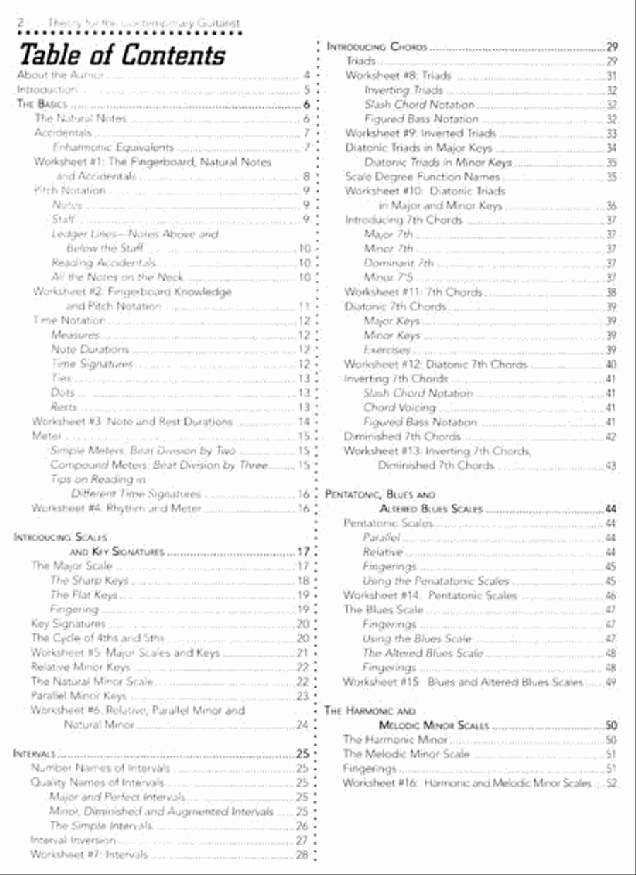 Theory for the Contemporary Guitarist (Book and DVD) Guitar scores gallery preview page 2