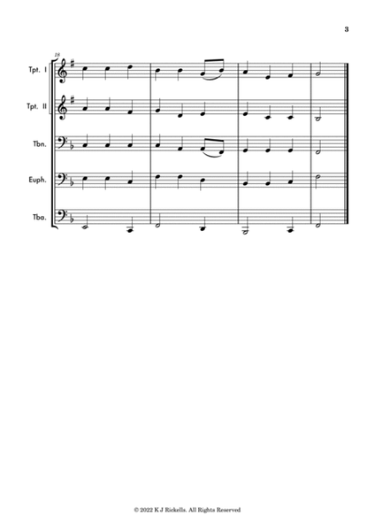 Away in a Manger - Brass Quintet image number null