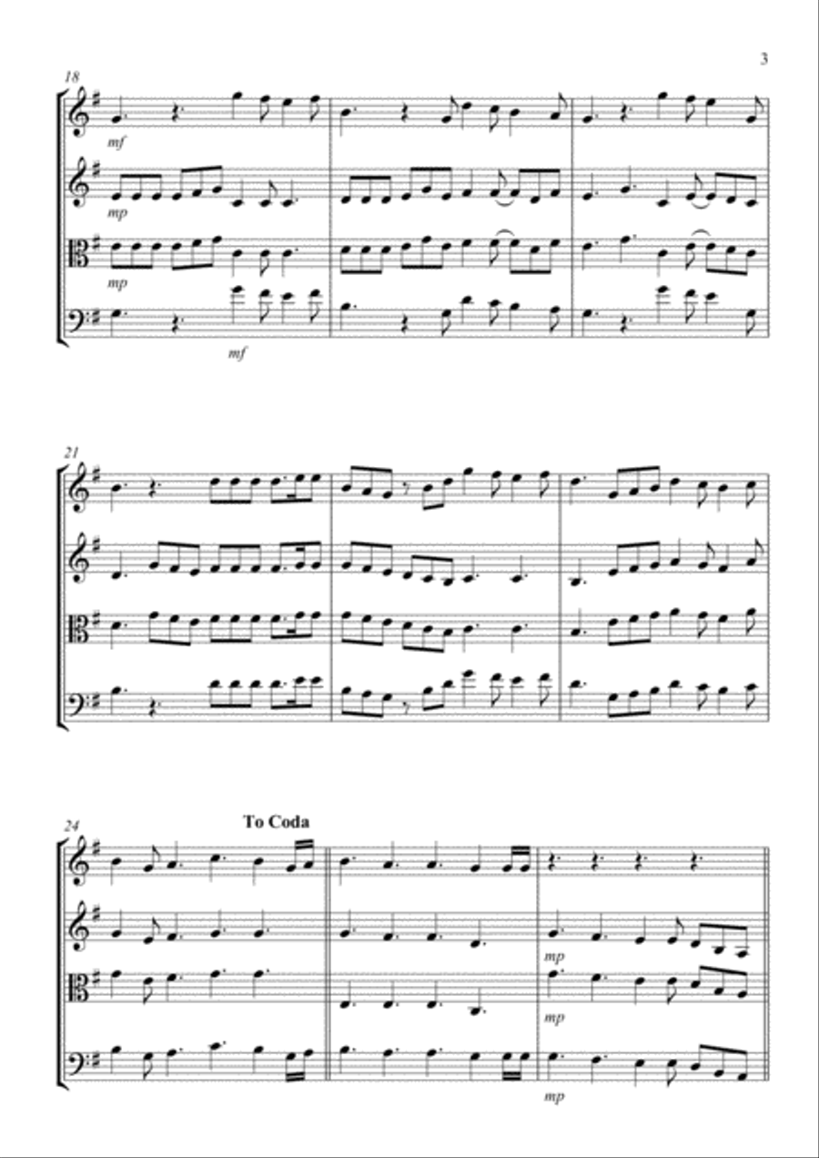 Perfect Perfect String Quartet scores gallery preview page 3