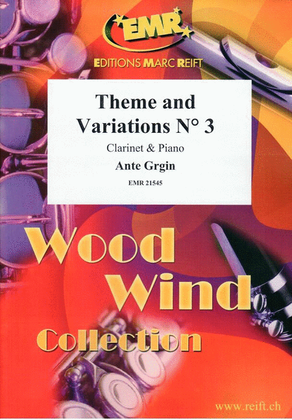 Book cover for Theme and Variations No. 3