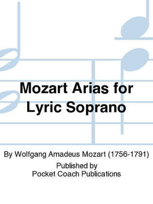 Book cover for Mozart Arias for Lyric Soprano