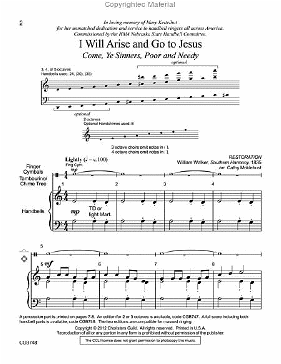 I Will Arise and Go to Jesus (3-5 octaves) 5-Octaves scores gallery preview page 2