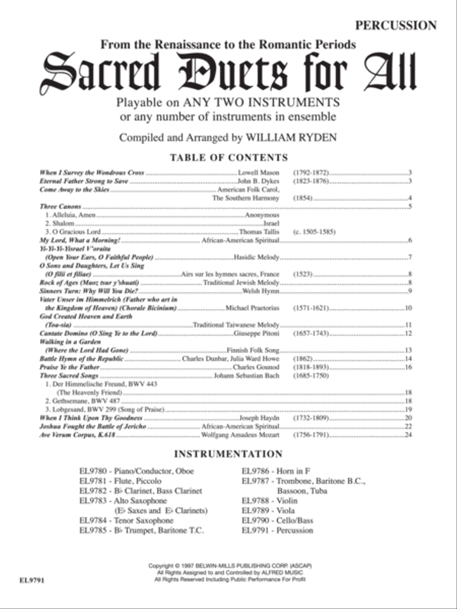 Sacred Duets for All (From the Renaissance to the Romantic Periods) Small Ensemble scores gallery preview page 2