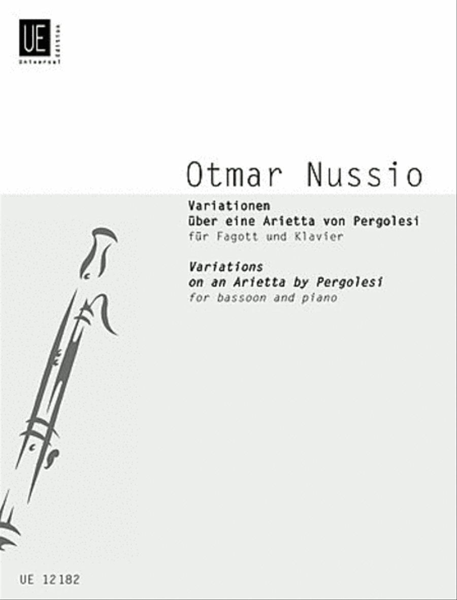 Variationen Über Eine Arietta Von Pergolesi Chamber Music scores gallery preview page 1