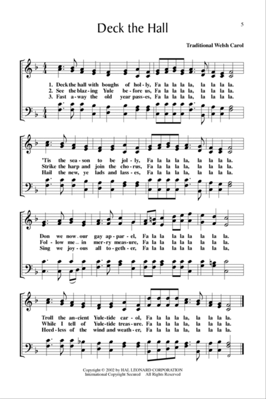 25 Christmas Carols for SATB / 4-Part Choir 4-Part scores gallery preview page 5