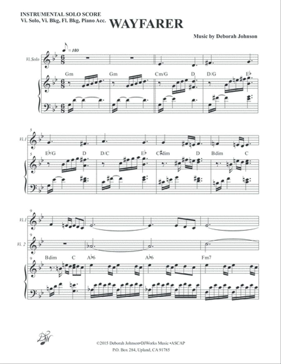 Wayfarer Inst. Solo Score Flute scores gallery preview page 3