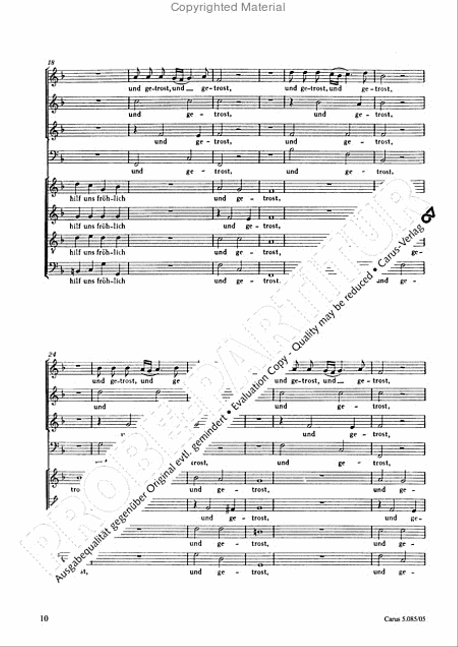 Come, Holy Ghost (Komm, heiliger Geist) 4-Part scores gallery preview page 11