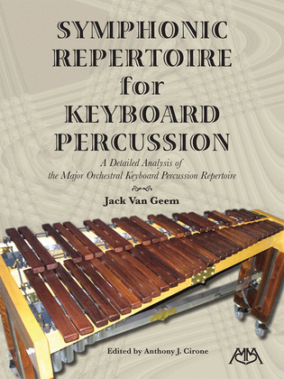 Book cover for Symphonic Repertoire for Keyboard Percussion