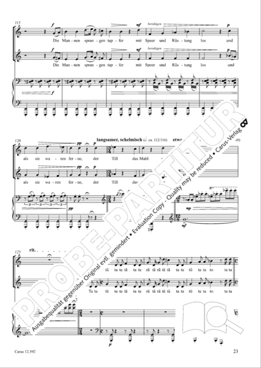 Eulenspiegeleien op. 146. Drei Eulenspiegelszenen Collection / Songbook scores gallery preview page 24