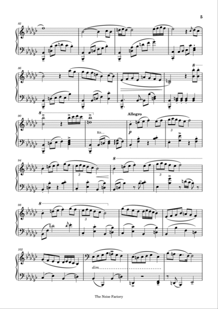 Red (From Colors) Piano Solo scores gallery preview page 5
