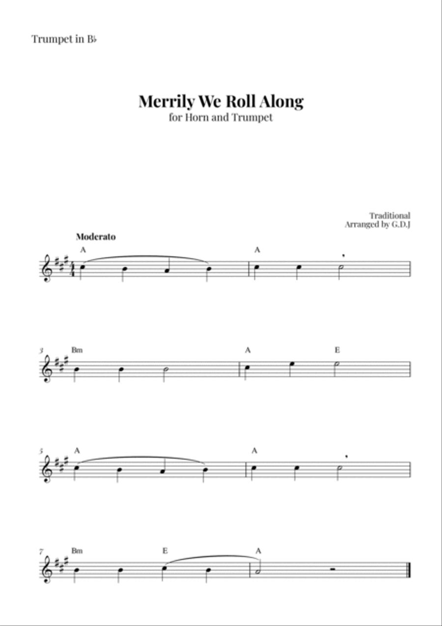 Merrily We Roll Along Merrily We Roll Along Brass Duet scores gallery preview page 2