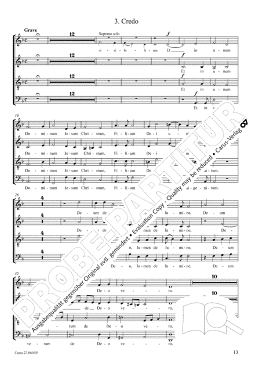 Messe a quatre voix 4-Part scores gallery preview page 14