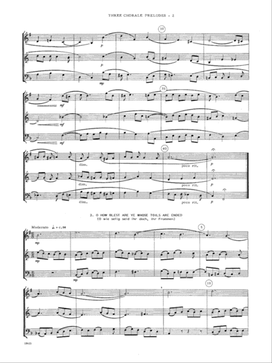 Three Chorale Preludes Three Chorale Preludes Brass Trio scores gallery preview page 3