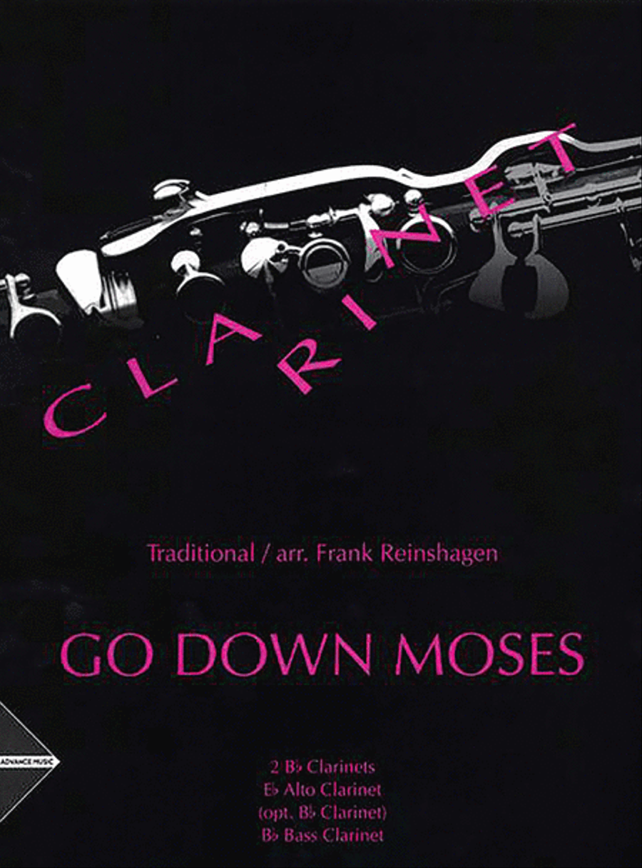 Go Down Moses Clarinet Quartet scores gallery preview page 1