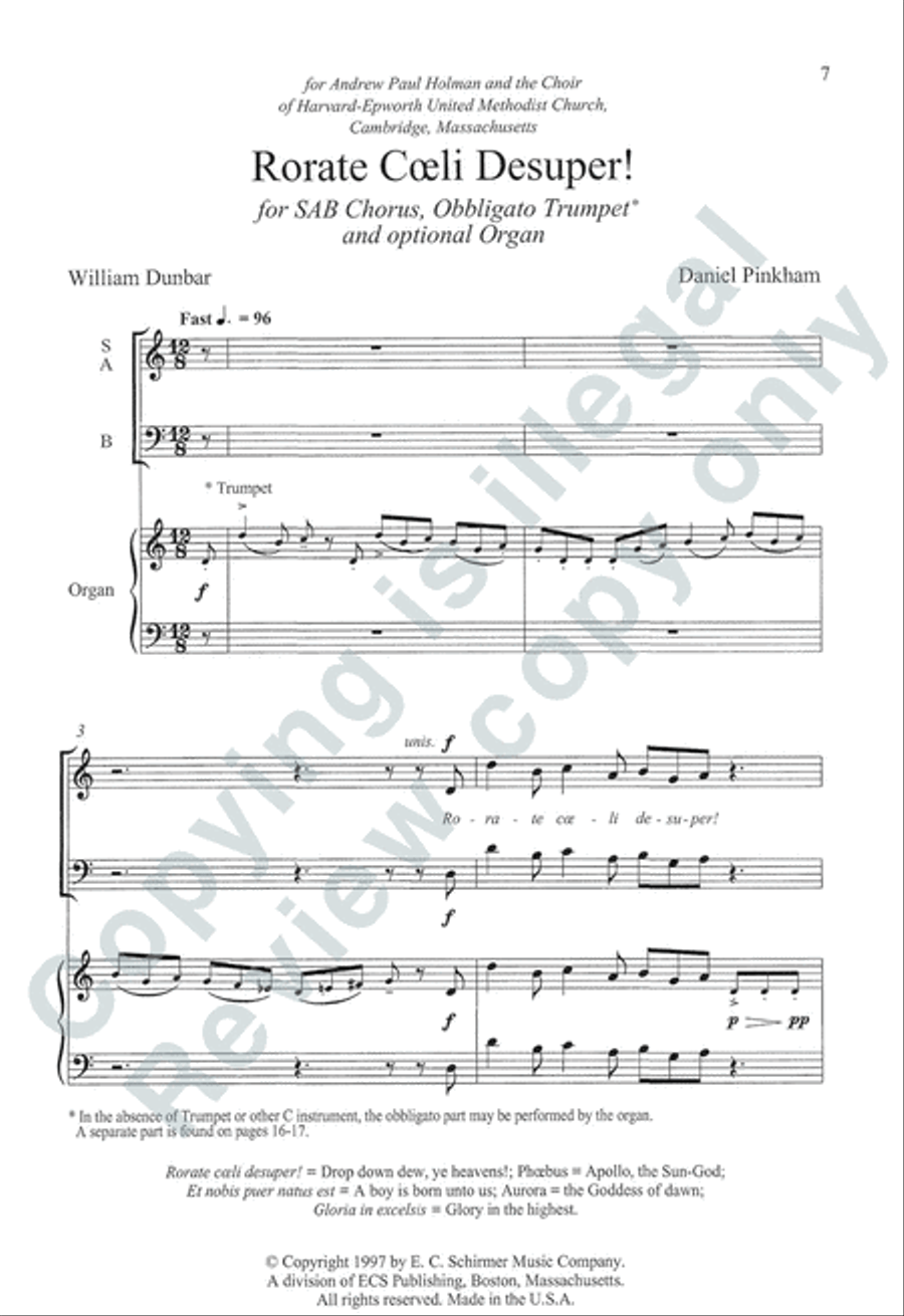 Somerset Anthem Books, Volume IV (Christmastide) 3-Part scores gallery preview page 5